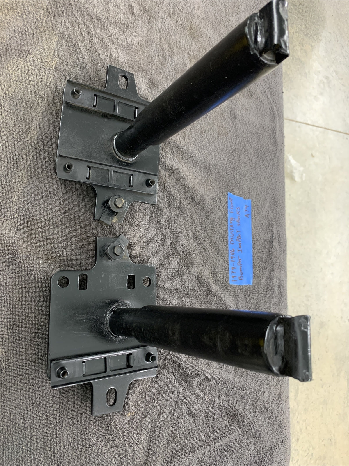 79 86 Ford Mustang Front Bumper Impact Shock Absorbers Crash Support OEM