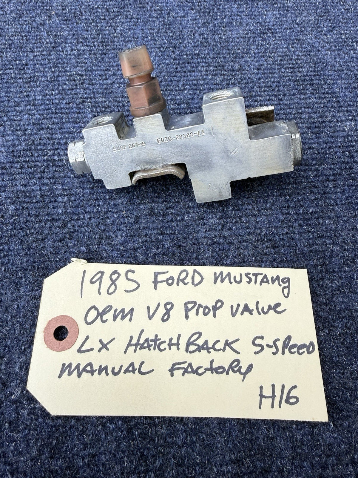 1980-1986 OEM MUSTANG GT DISC BRAKE DISTRIBUTION BLOCK AND PROPORTIONING VALVE