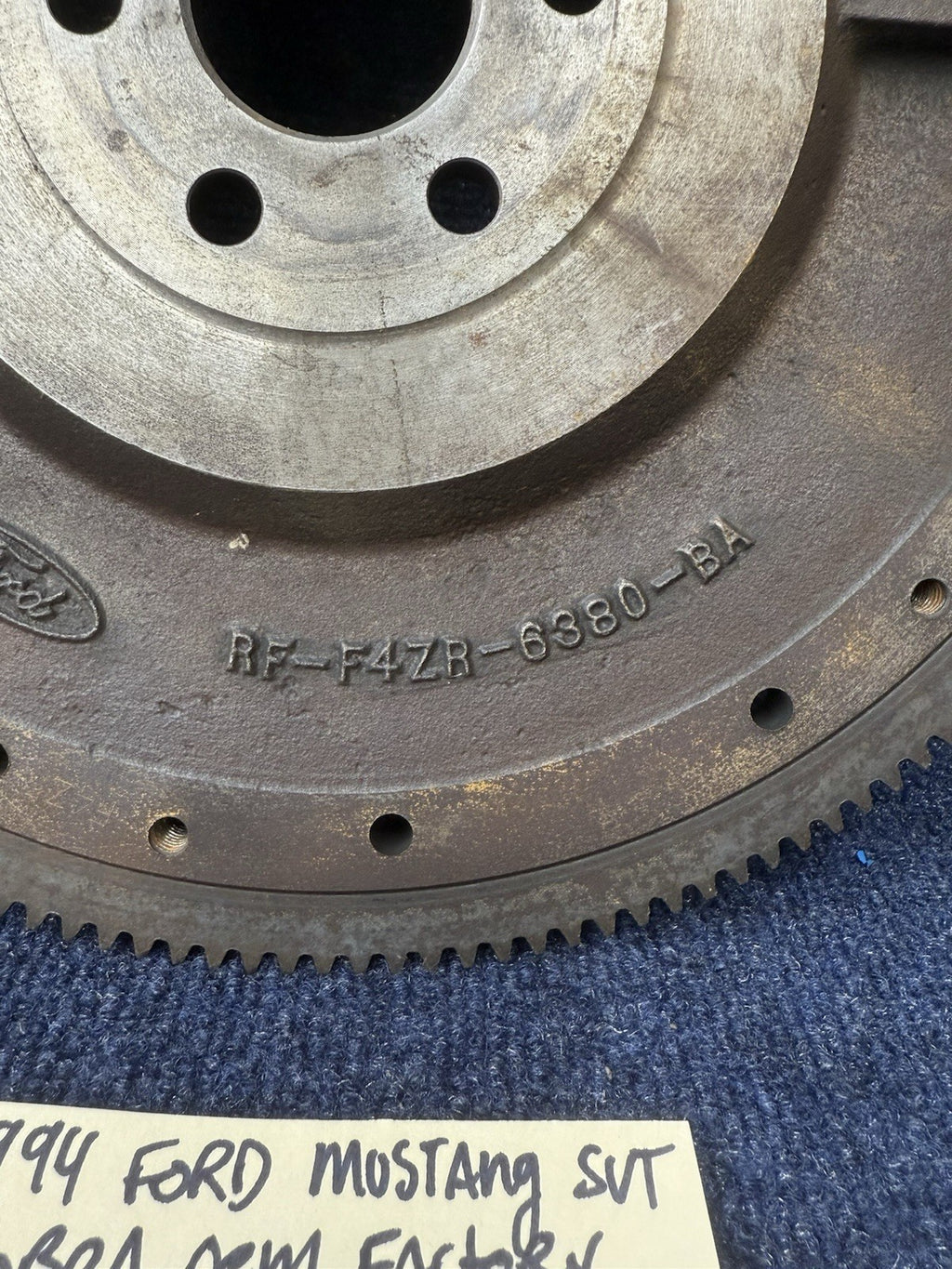 1994-1995 Ford Mustang Svt Cobra 5.0 OEM 50oz Flywheel Factory 302 F4zr-6380-ba