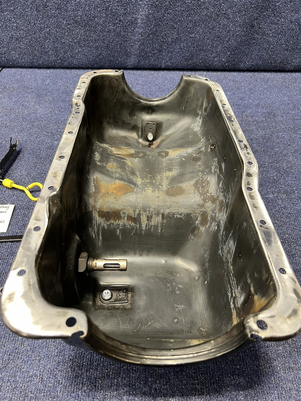 1982-1995 FORD MUSTANG 5.0L ENGINE OIL PAN/flanges/ Pick Up Tube /oil sensor Oem