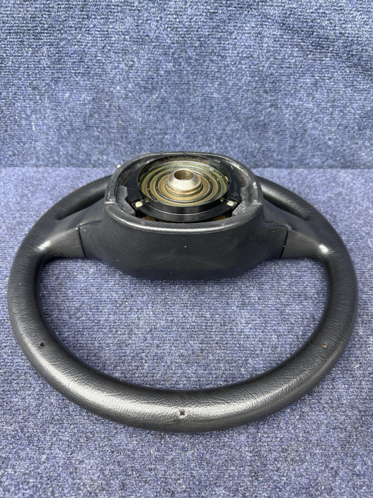 GENUINE Ford 1986 Lincoln Black Leather Steering Wheel w/Controls Mark VII Lsc