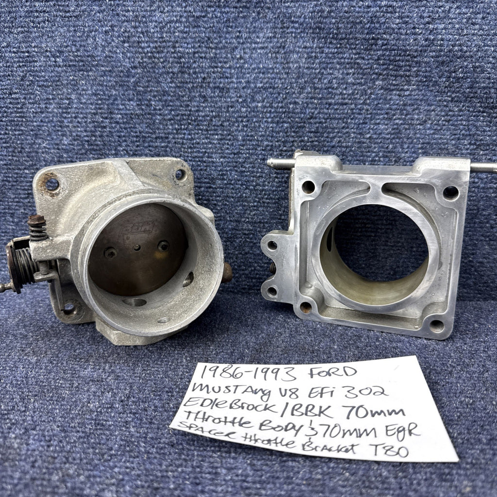 1986-1993 Mustang 302 bbk Edlebrock 70mm throttle body egr spacer 5.0 Foxbody
