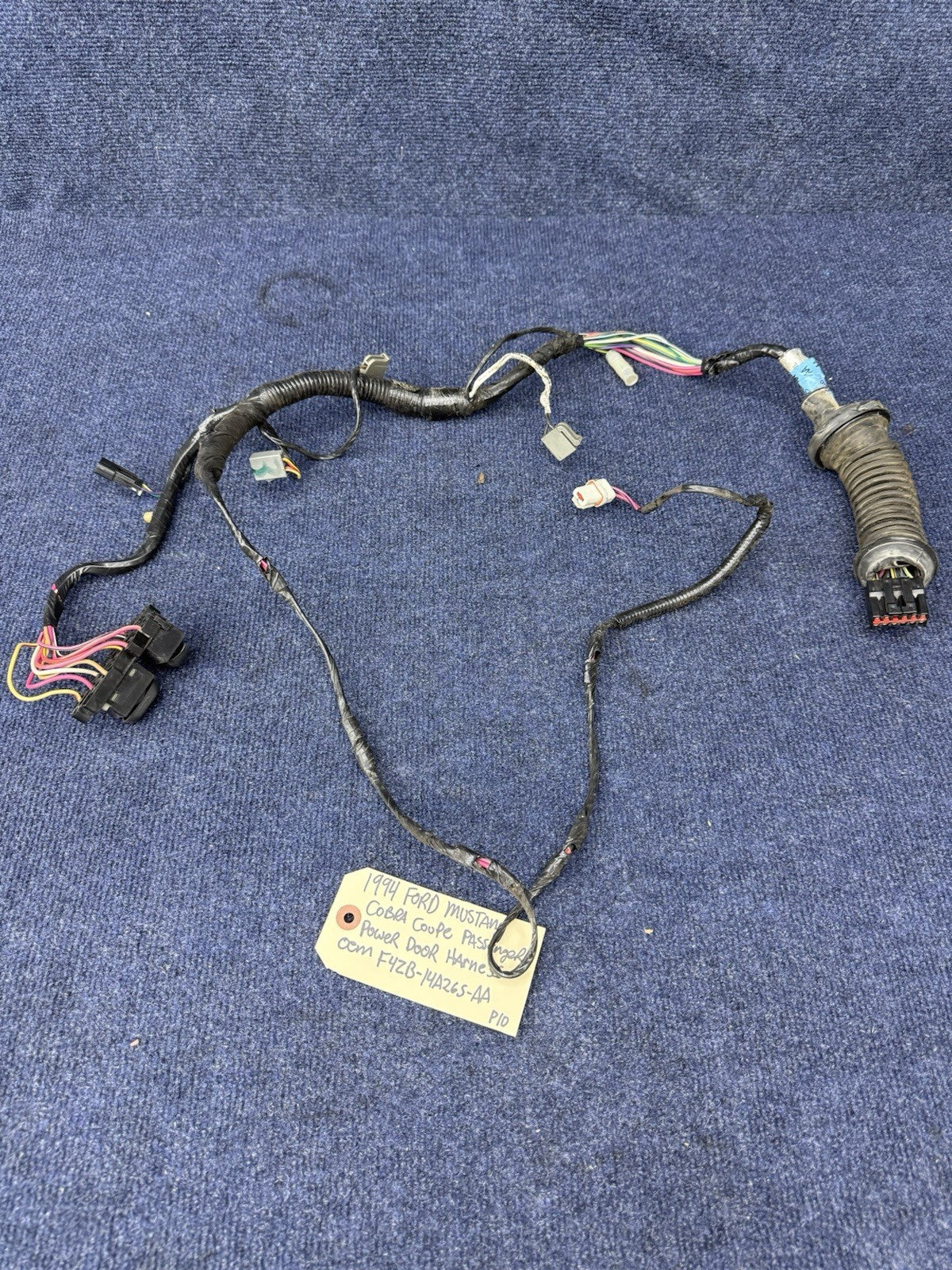 1994 95 FORD MUSTANG RH PASSENGER SIDE POWER DOOR WIRING HARNESS 94 1995 OEM