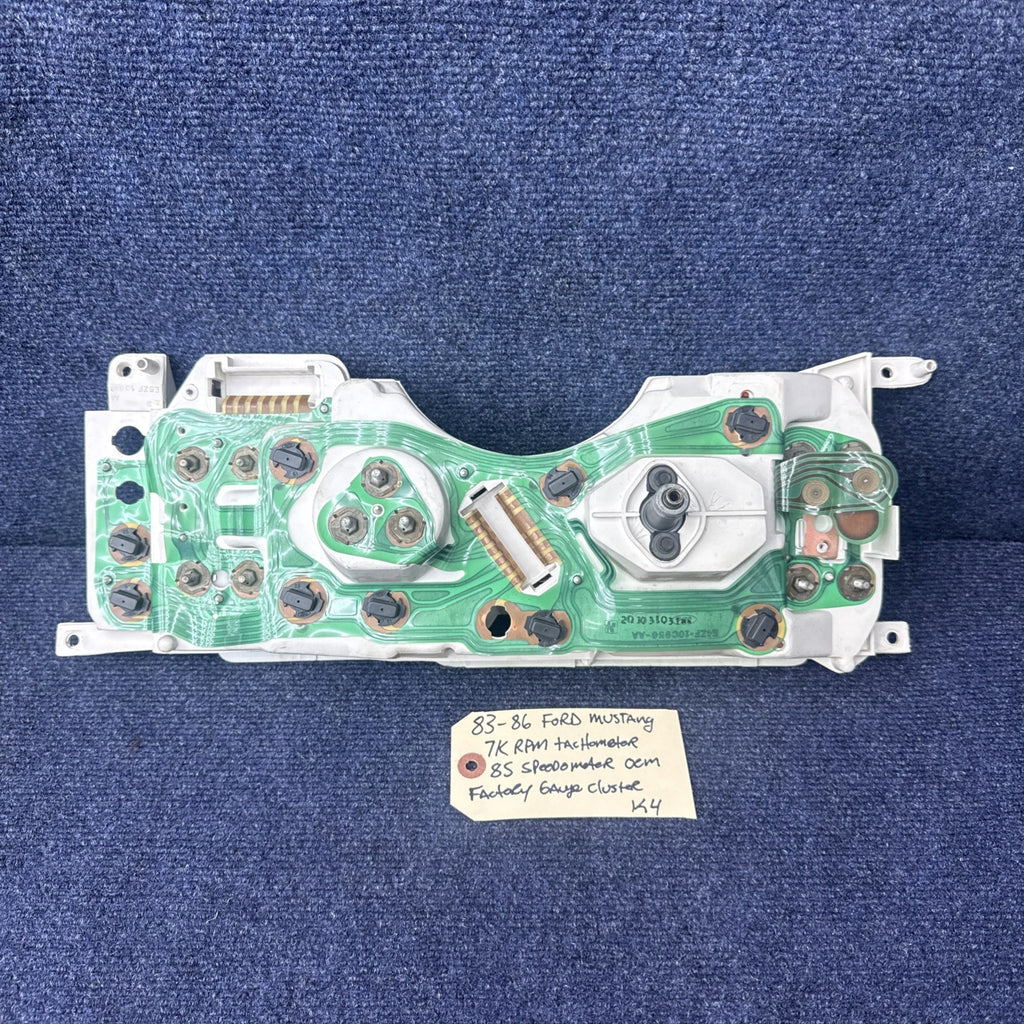 83 84 1985 1986 Ford Mustang Gauge Cluster 7k Tachometer Speedometer Tach OEM Gt