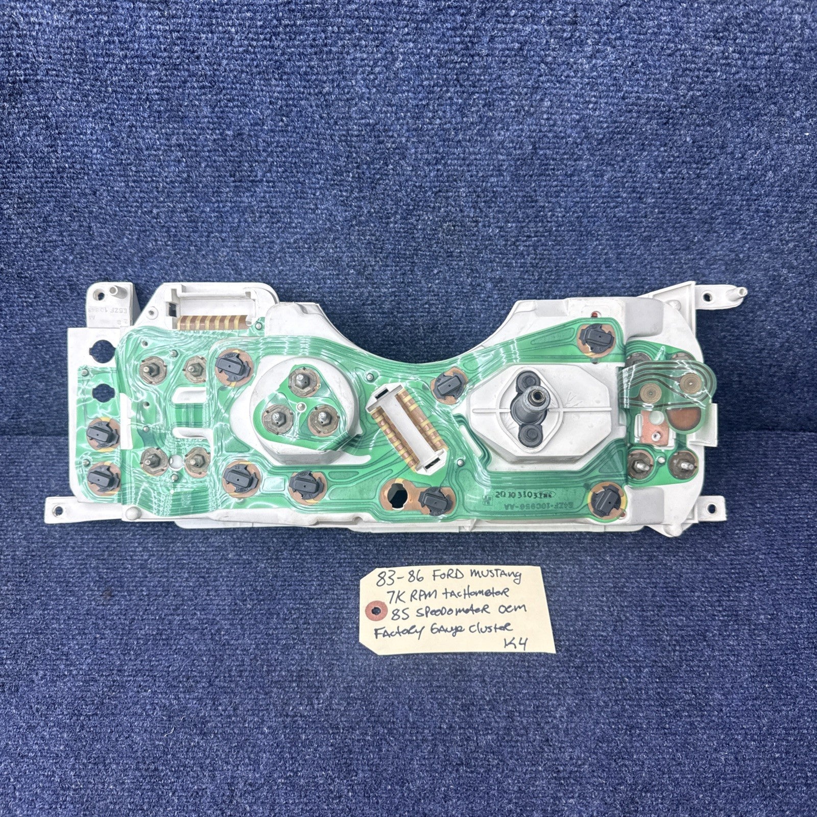 83 84 1985 1986 Ford Mustang Gauge Cluster 7k Tachometer Speedometer Tach OEM Gt